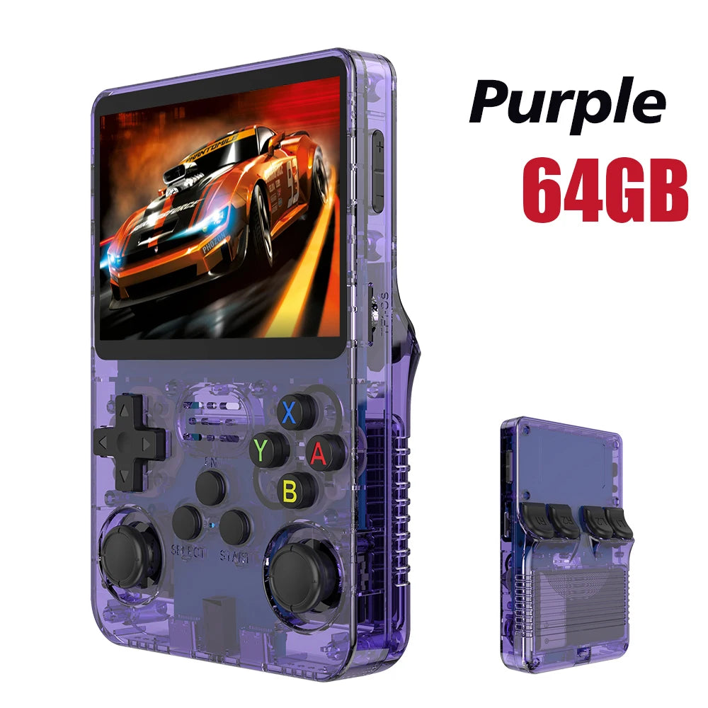 R36S Retro Gaming Console - 128GB Open Source Handheld with 3.5" IPS Screen