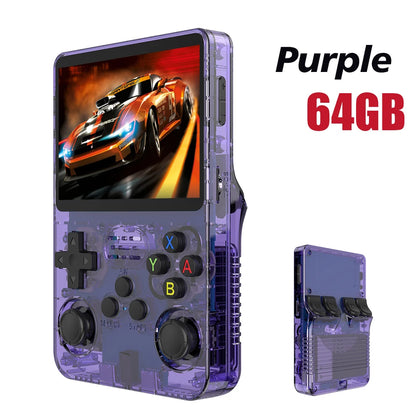 R36S Retro Gaming Console - 128GB Open Source Handheld with 3.5" IPS Screen