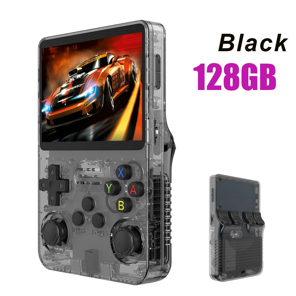 R36S Retro Gaming Console - 128GB Open Source Handheld with 3.5" IPS Screen