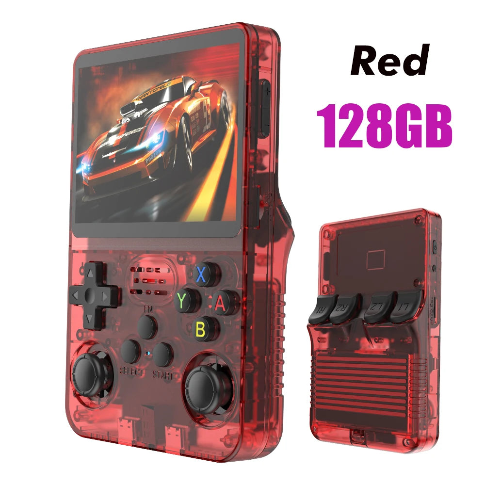 R36S Retro Gaming Console - 128GB Open Source Handheld with 3.5" IPS Screen