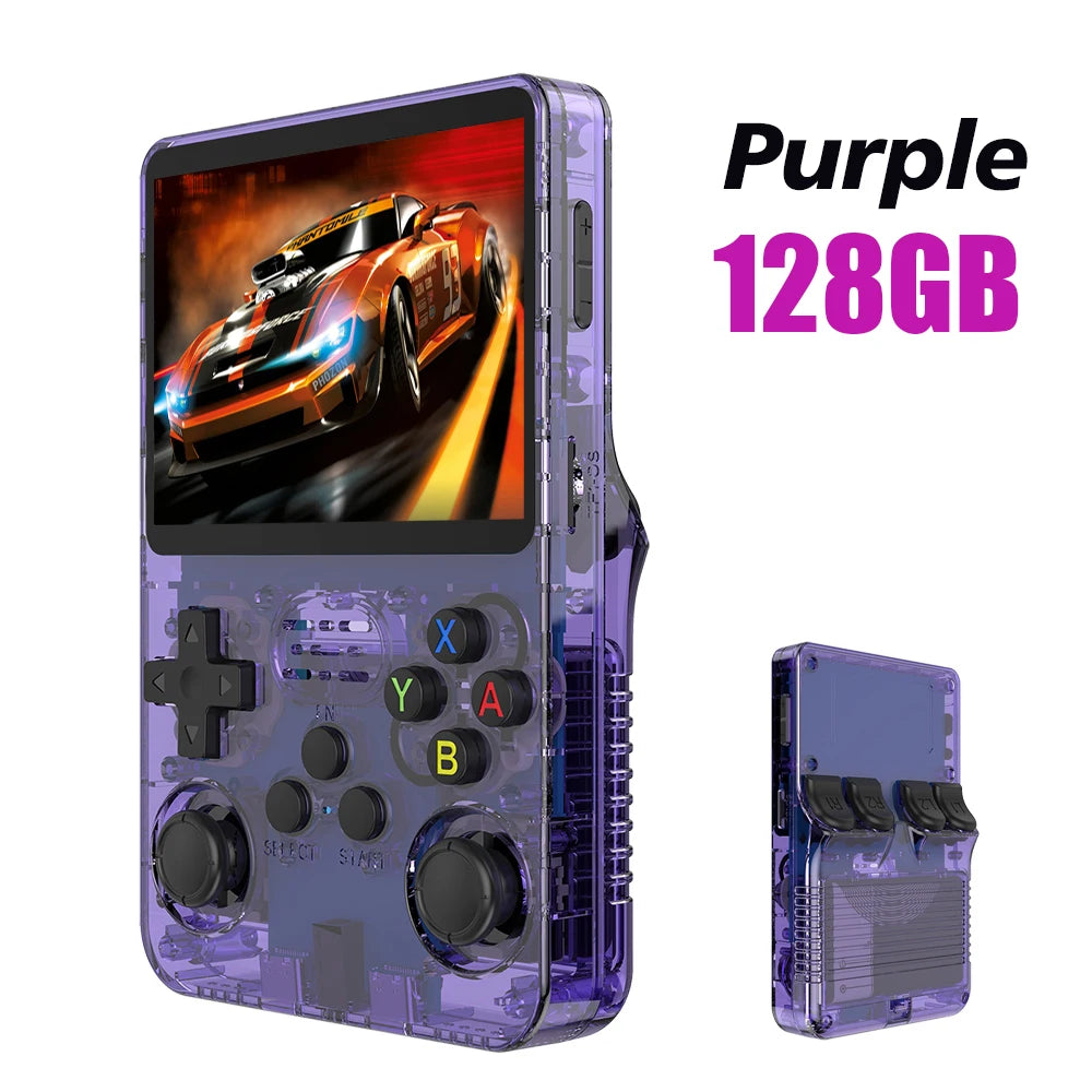 R36S Retro Gaming Console - 128GB Open Source Handheld with 3.5" IPS Screen