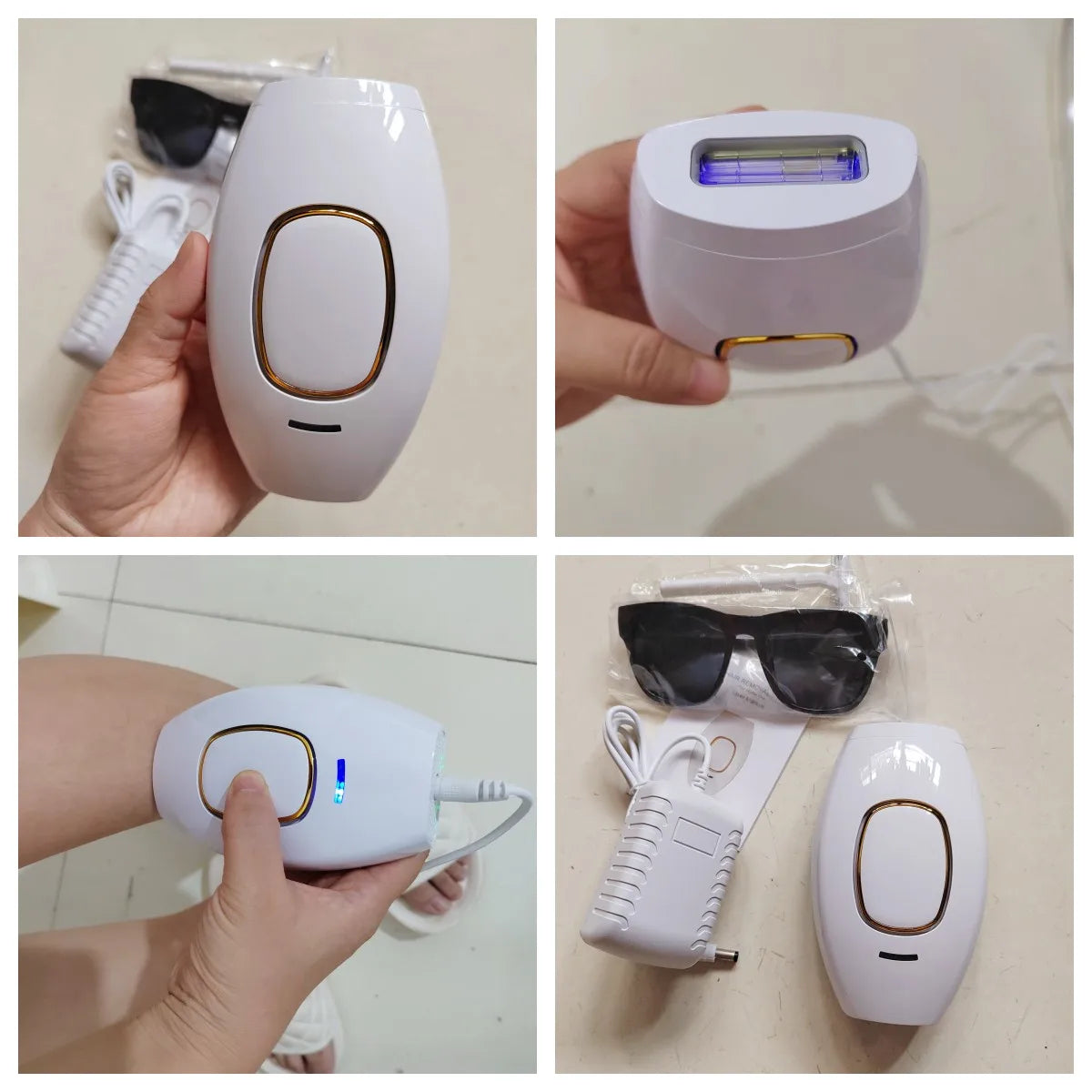 IPL Hair Removal Device - Professional Laser Depilator with 500,000 Flashes