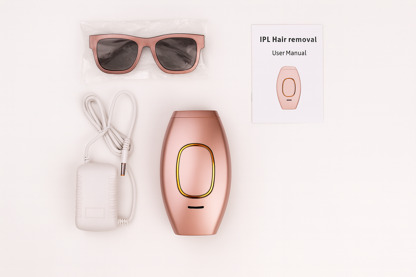 IPL Hair Removal Device - Professional Laser Depilator with 500,000 Flashes